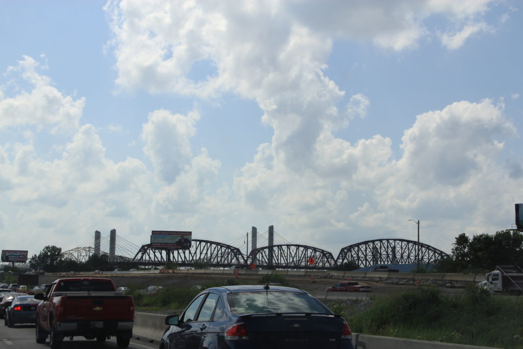 über den Ohio-River in Louisville KY