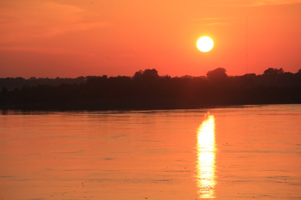 Sonnenuntergang am Misssissippi Memphis